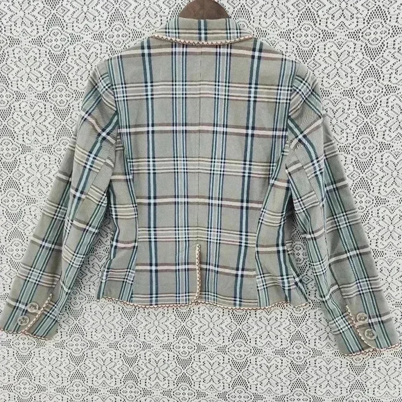 Bernardo Plaid women's blazer 6 - Picture 2 of 7